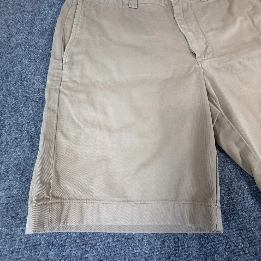J.Crew Stanton Chino Shorts Mens 30 Khaki Tan Cotton Twill 9 Inch Inseam